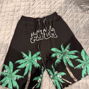 Palm Angels Shorts with Palm Tree Design